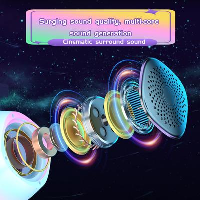 Portable Wireless Bluetooth Speaker With Multiple Color Changing Themes Suitable for Small Gatherings and Family Gatherings