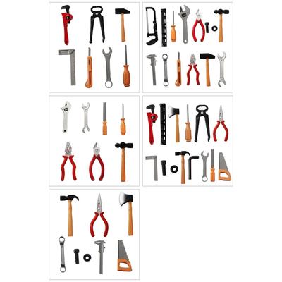 Kits d'outils d'atelier réalistes pour enfants 7/13 pièces Outils en plastique pour jeu d'imitation Pour enfants Jeu de rôle Jouet d'activité STEM