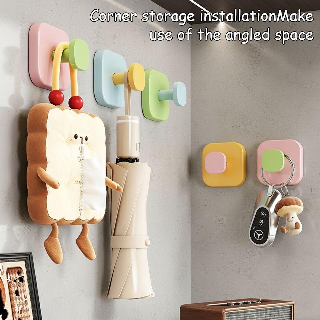 1/4PCS Punch-free Seamless Clothes Towel Suction Cup Hook