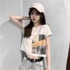 New summer Korean version of foreign style short-sleeved t-shirt women's ins super explosive loose and thin short top tide