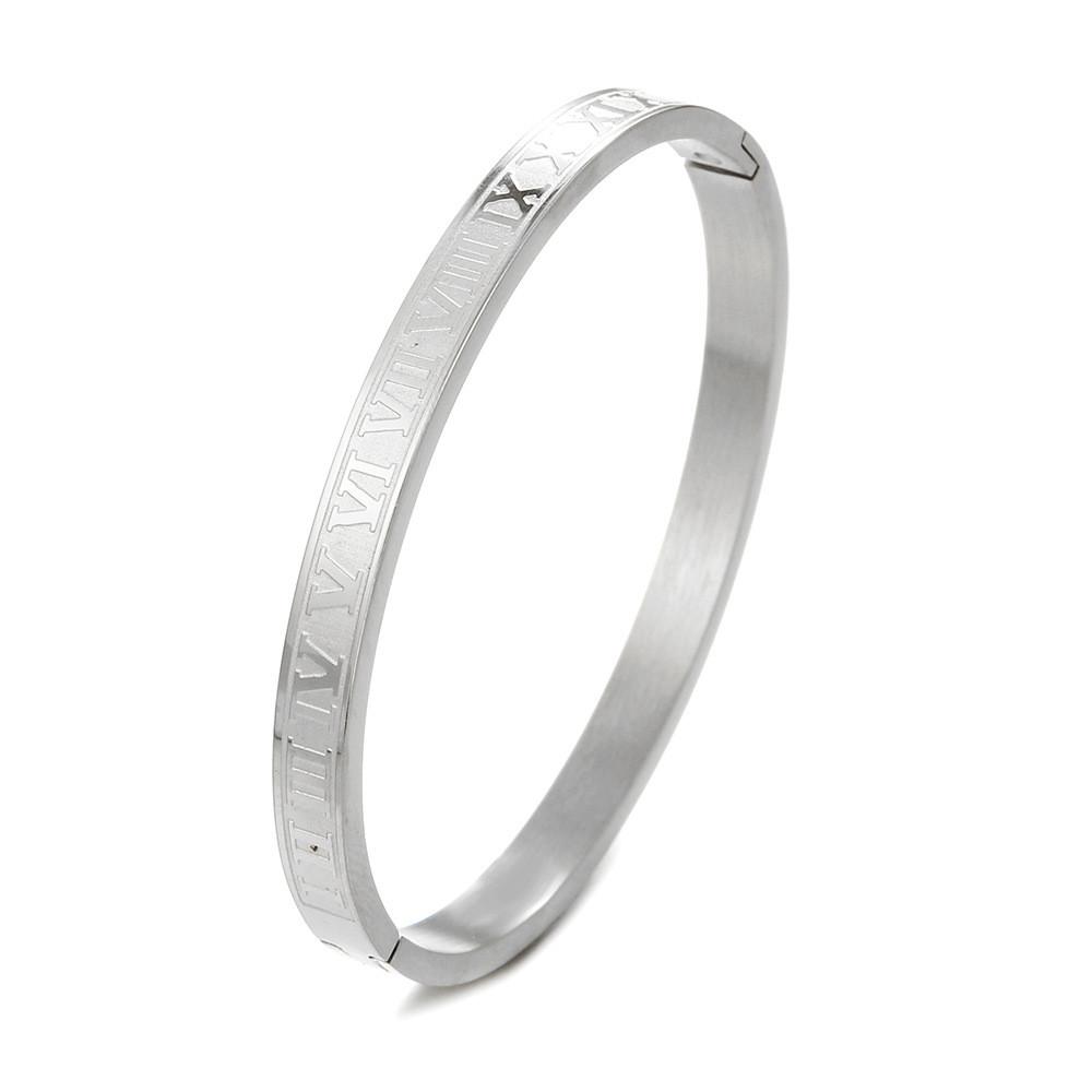 Geometric Stainless Steel Letter Bracelets For Men And Women Trendy Punk Accessories