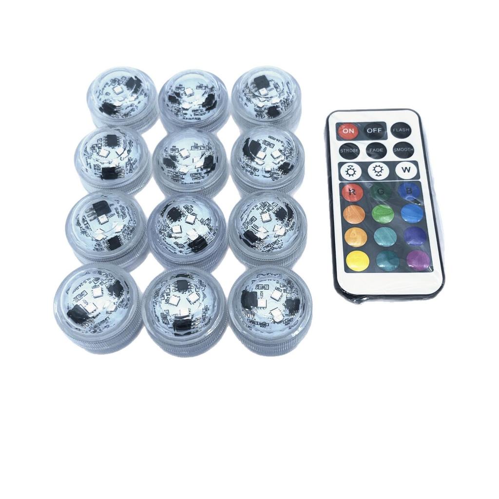RGB Seven-Color Wireless LED Diving Lights: High-Brightness, Waterproof, Remote-Controlled for Fish Tanks & Pools
