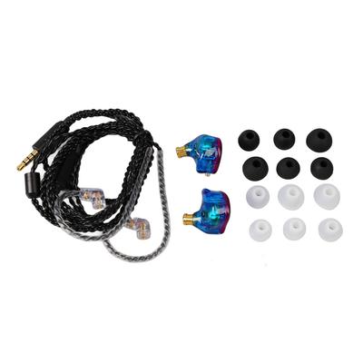 Monitoring Level Wired Earphones Composite Magnetic Coil Corded Earphones for Game Music Running