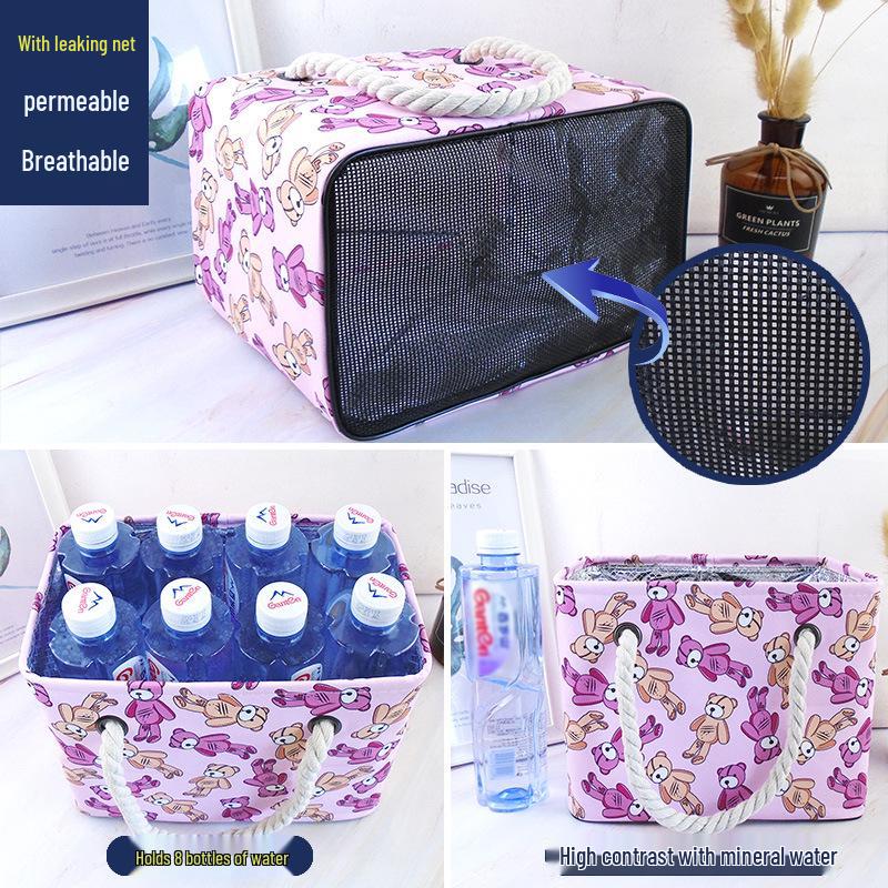 Portable Shower Caddy Toiletry Bag for Men & Women - Travel Bath Storage Basket