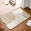 1pc Modern Abstract Line Non‑Slip Entryway Area Rug, Machine‑Washable Minimalist Decor Floor Mat for Indoor & Outdoor