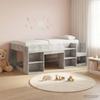 Children s Bed Frame with Storage Space Concrete Grey 75 x 190 cm