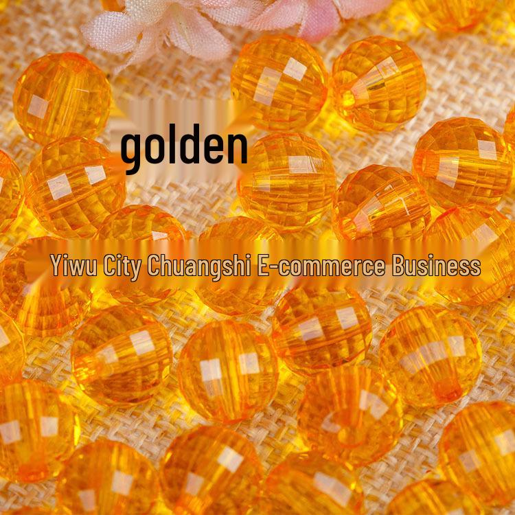 18mm A-Grade 96-Faceted Transparent Acrylic Beads for DIY Jewelry (Sold by Jin)