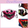 Poppy Playtime Huggy Wuggys Halloween Cotton Face Mask For Adults Adjustable Breathable