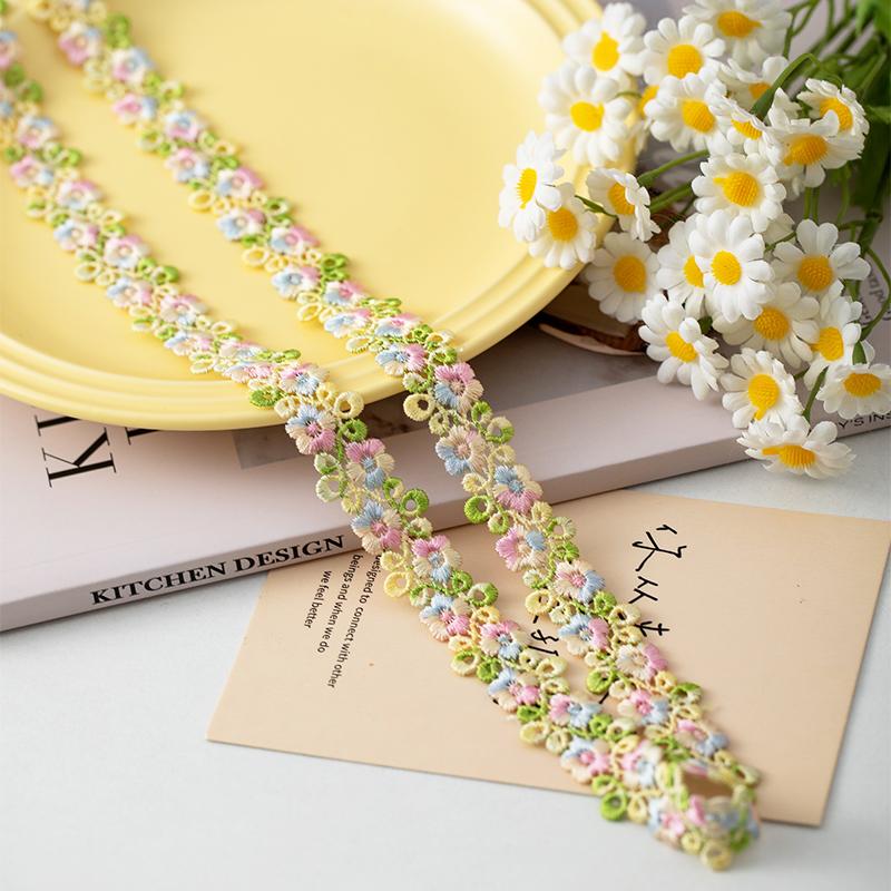 2meters/Lot Flower Lace Ribbons For Party Dress Clothing Sewing Accessories Sewing Materials Needlework Diy Crafts Supplies Sale