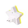 1 piece of star shaped light controlled night light (yellow) European standard