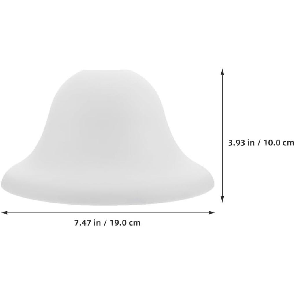 Lamp Shades for Floor Lamps : 2Pcs Plastic Round Mushroom Lampshade Pendant Light Shade for Home Decoration, 7.47X7.47X3.93in (White)