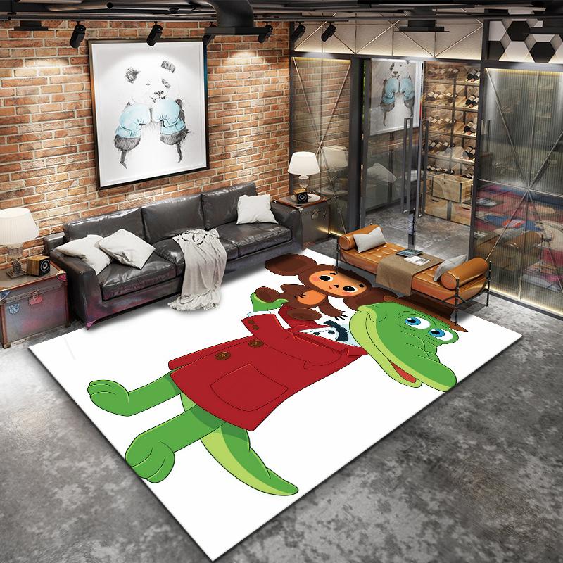 Cheburashka Carpet Rug for Living Room Bedroom Home Sofa Decoration,Kids play Nonslip Floor Mat