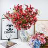 Lifelike 3D Lily Flower Arrangement for Home & Wedding Decor