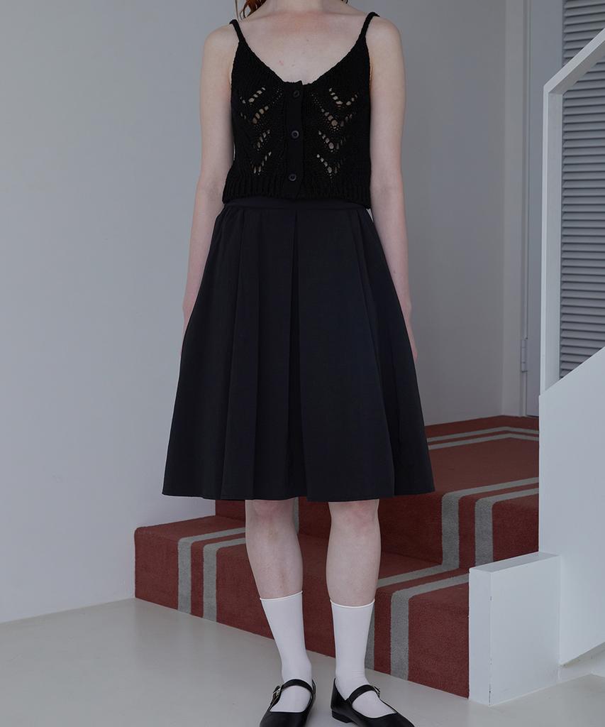 Ceme Audrey Pleated Skirt - Black