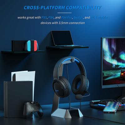 BG02 Gaming Headset with Microphone NoiseCanceling Wired Headphones Surround Sound OverEar
