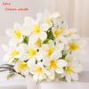 2PCS Simulated 5-forked, 10-headed colorful lilies, wedding and home decorations, artificial daffodils and orchids.