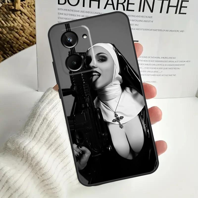 Jesus Nun Sister Case For Realme 9 10 11 12 Pro Plus GT5 GT Neo5 C21Y C25s C30 C31 C33 C35 C51 C53 C55 C67