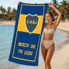 Beach Towel with Club Atlético Boca Juniors Pattern - soft,absorbent,machine washable Lightweight&Modern,swimming,Travel Essentials