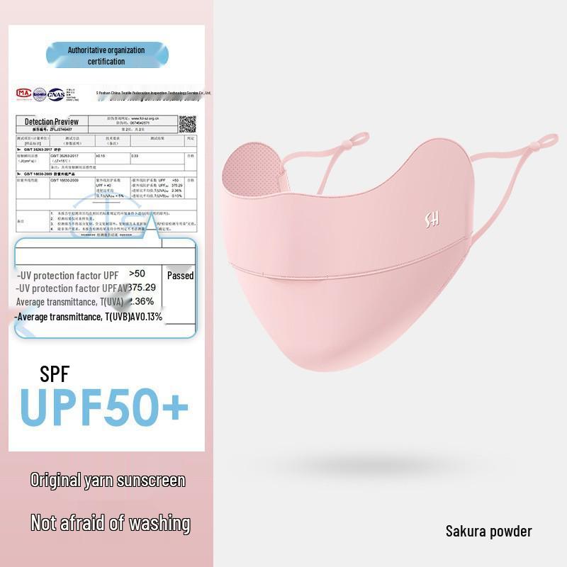 Summer Ice Silk Gradient Sunscreen Mask - UV Protection, Breathable Eye Cover for Men & Women