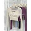 Women's Long-Sleeve Yoga T-shirt with Chest Pads, Unique Design, Southeast Asia To Western Style