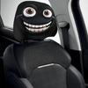 Playful Frogs Car Headrest Covers Easy Install Polyester Fabric Creative Frogs Car Decors Vehicle Interior Protection