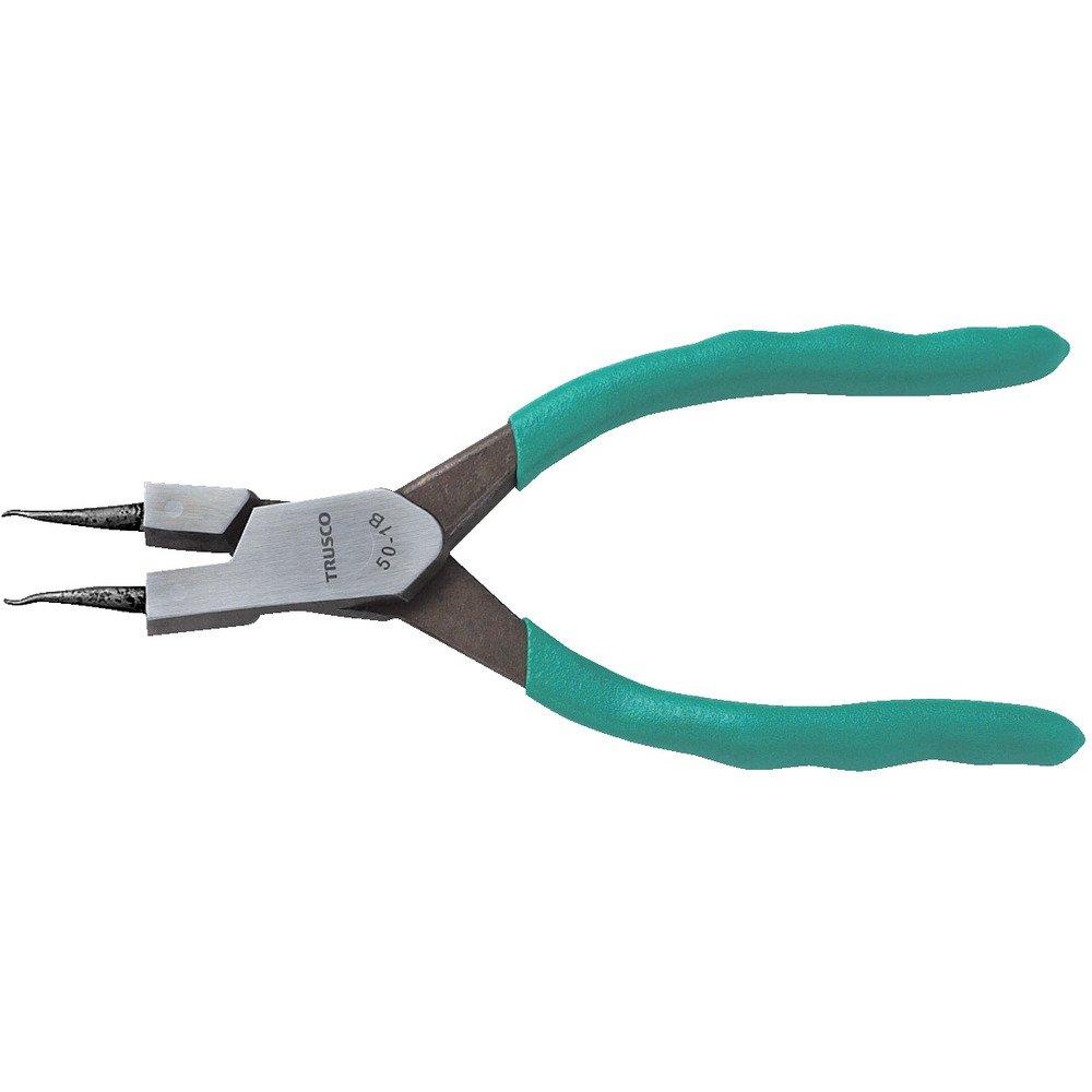 TRUSCO Snap Ring Hole Straight Pliers, Type, 3.0, Jaw, 50-3A