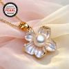 Freshwater Natural Pearl Necklace For Women,Pearl necklace Wife Engagement Birthday Gift