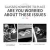 Universal Auto Sun Visor Glasses Holder Car Inside Accessories Sunglasses Clip Card Ticket Holder Stand Fastener Case Eyeglasses