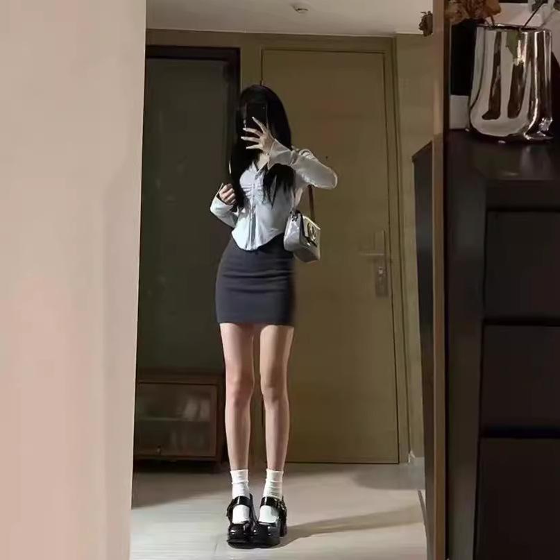 High Waist Elastic Slimming Skirt – Hip Hugging, Figure-Flattering Design