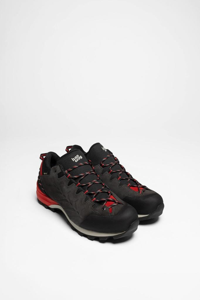 Hiking Shoes Hanwag Makra Pro Low GTX (H100600) Asphalt/red