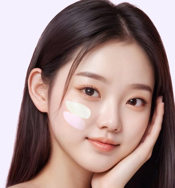 The Face Shop Air Cotton Makeup Base SPF30 – Tone Correcting Primer (Lavender / Mint, 35g)