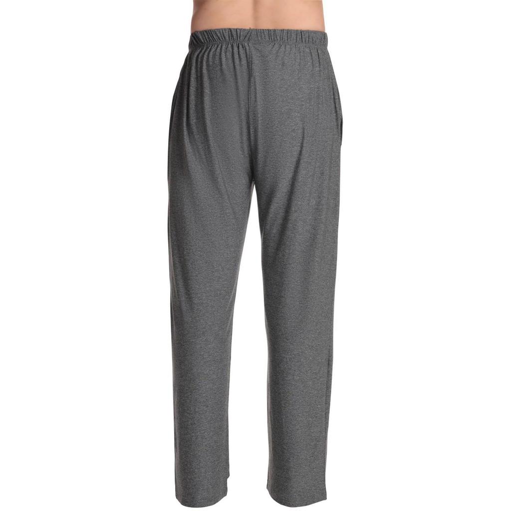 Men Autumn Winter Soild Color and Plaid Pants Full Length Long Trousers Sports Pants Pajama Pants