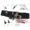 Fashion Waist Belt With Double Head Metal Carved Buckle For Women Dress And Long Skirt