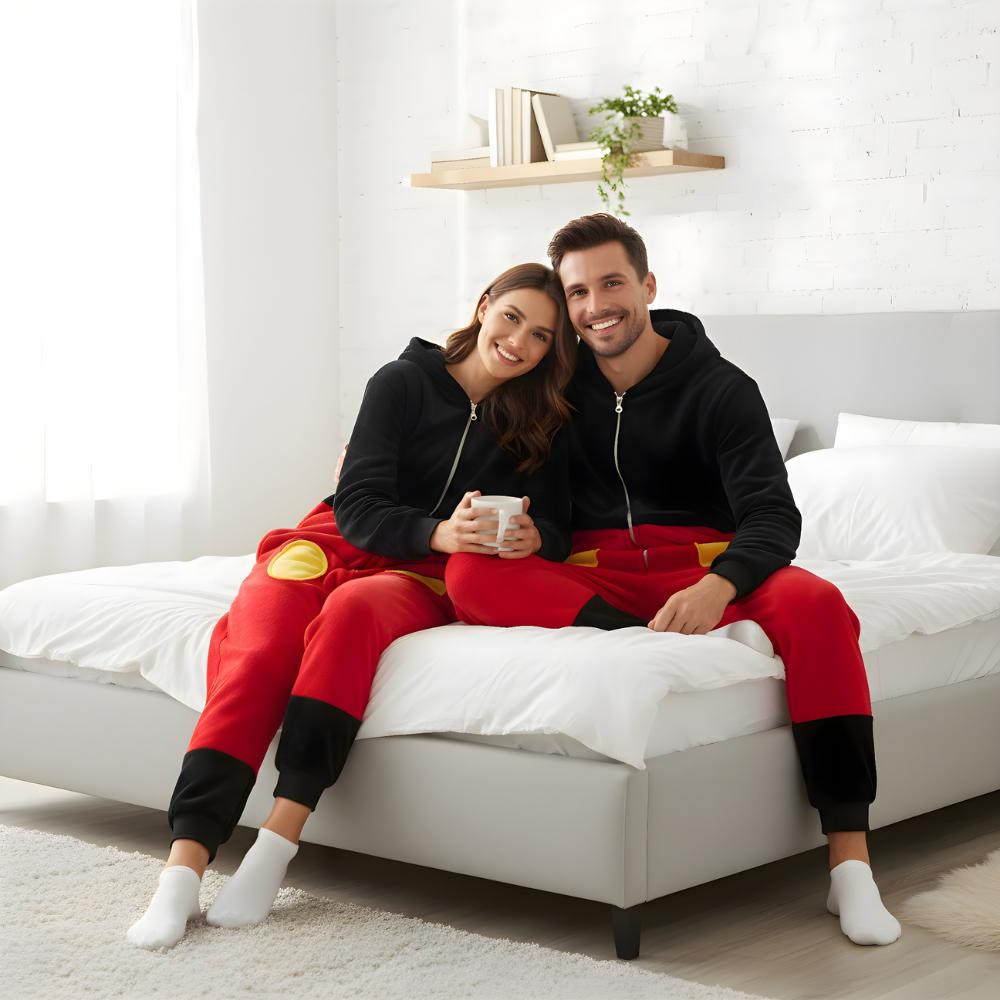 Piżama Onesie Kigurumi Kostium Przebranie Myszka Miki XXL: 185 - 195Cm