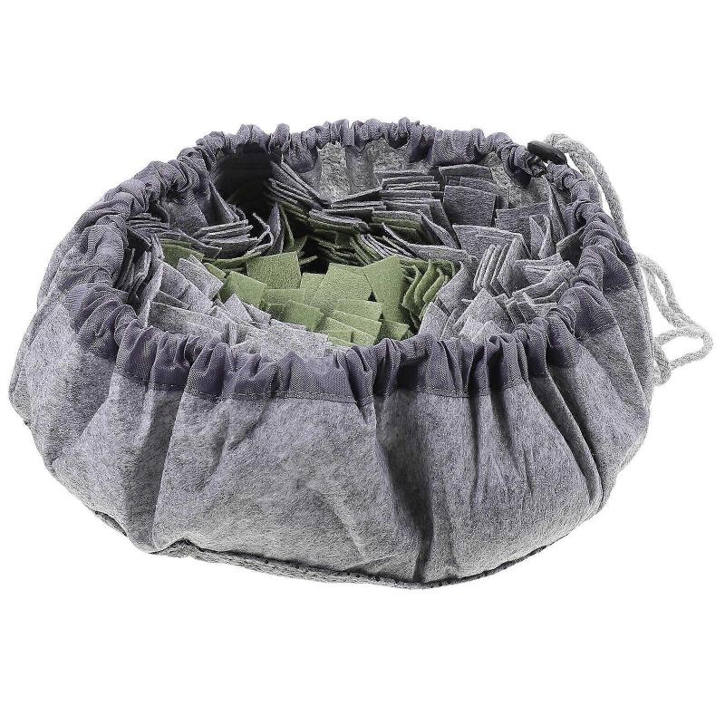 Pet Feeding Bowl Wear-Resistant Dog Food Bowl Gray Interactive Sniffing Practical For Pet Owners 1Pcs