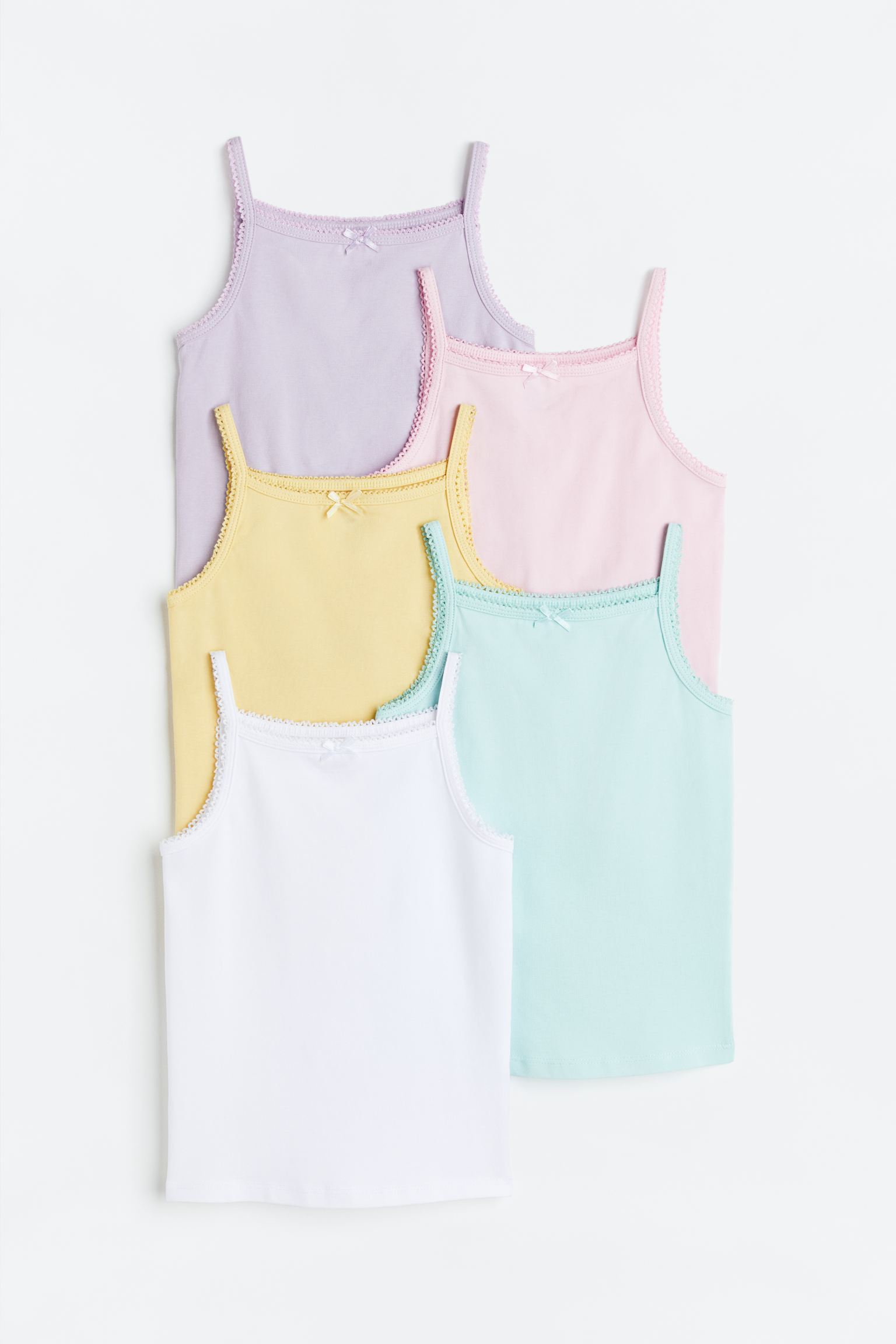 

5-pack jersey vest tops