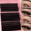 D Song Single Tuft False Eyelashes Natural Thick Diy Segmented 10-18Mm Eyelashes