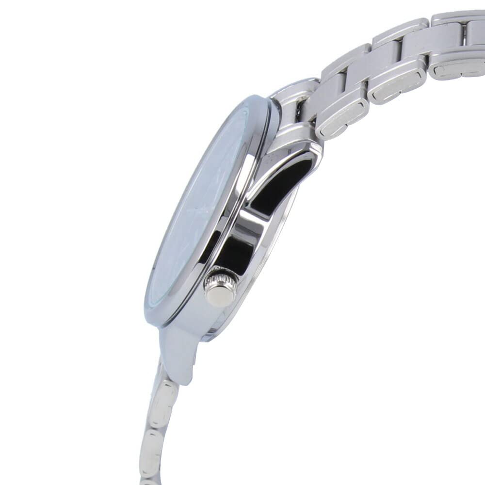 CASIO Quartz Analog Stainless Women's Watch, Steel, Silver, Blue, LTP-V005D-2B2