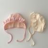 Cute Baby Hat Lace Ruffle Princess Infant Girl Bonnet Cap Solid Color Newborn Court Hats Photo Props