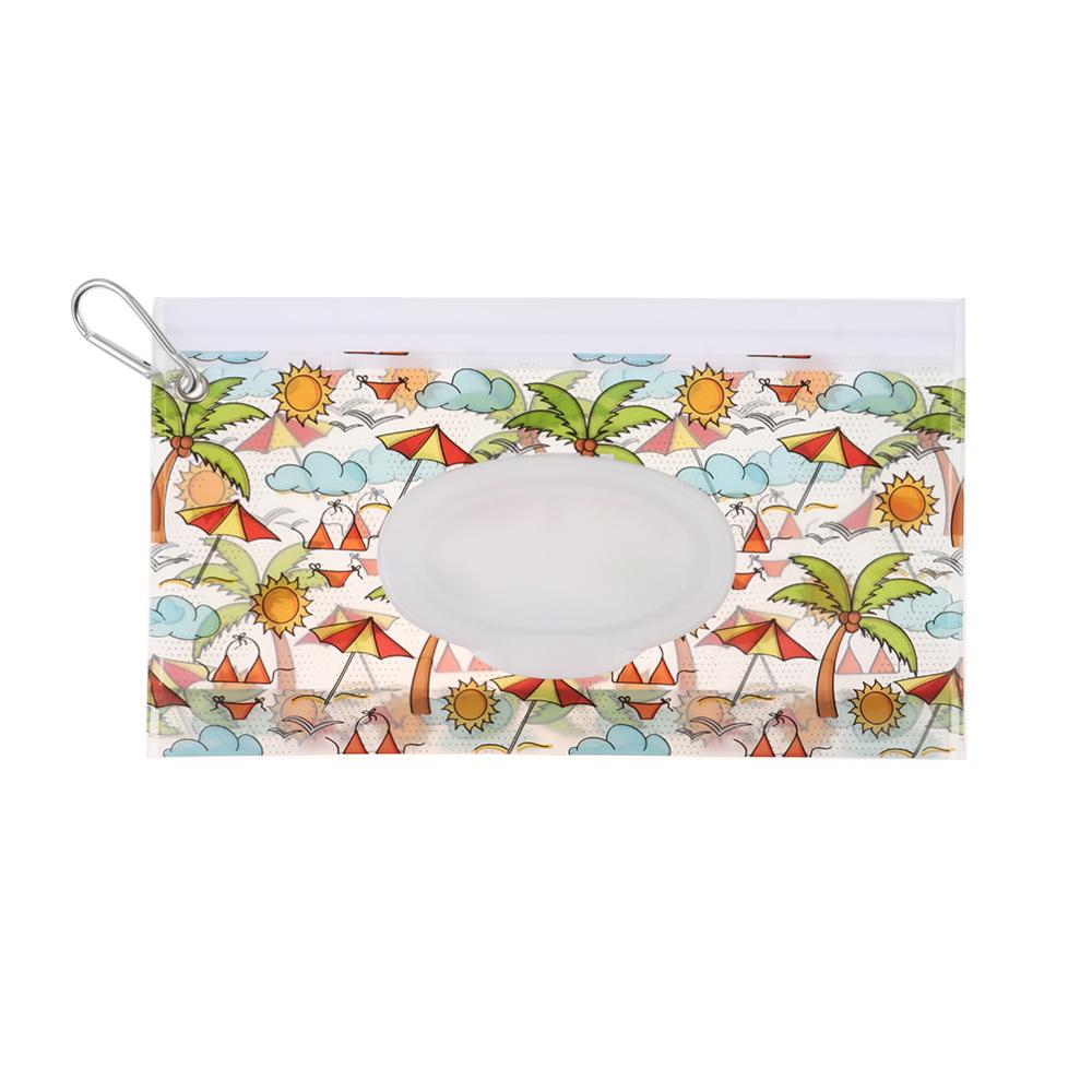Carrying Case EVA Wet Wipes Bag Flip Cover With Buckle Cosmetic Pouch Wet Wipe Pouch Home
