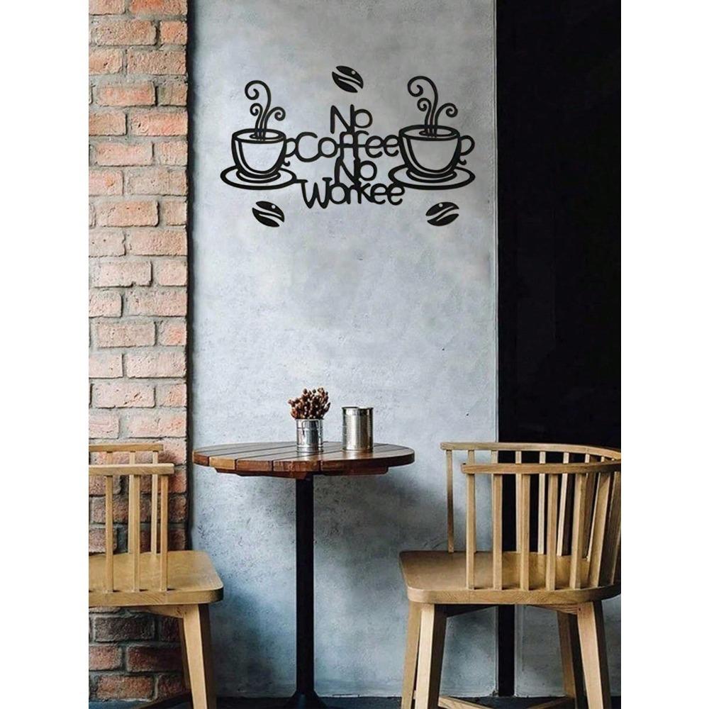 Vintage Metal Coffee Bar Sign, Rustic Wall Decor for Home Kitchen Coffee Shop Restaurant, Hanging Plaque for Cafe Porch Study Room
