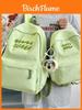Sac à dos couleur bonbon pour filles du lycée en nylon et grande capacité