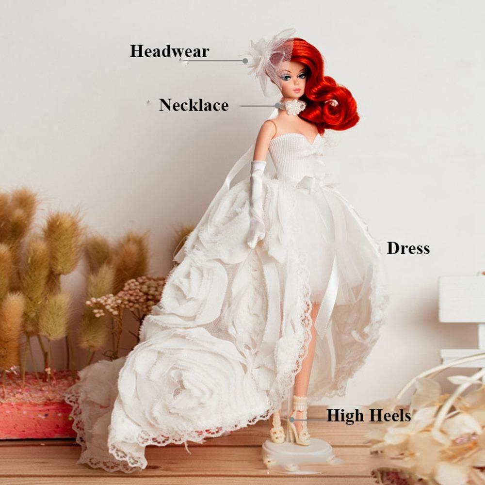 Elegant White Lace Dresses Suit  For 30cm Doll/for 1/6 BJD Dolls/for 11.5" Doll