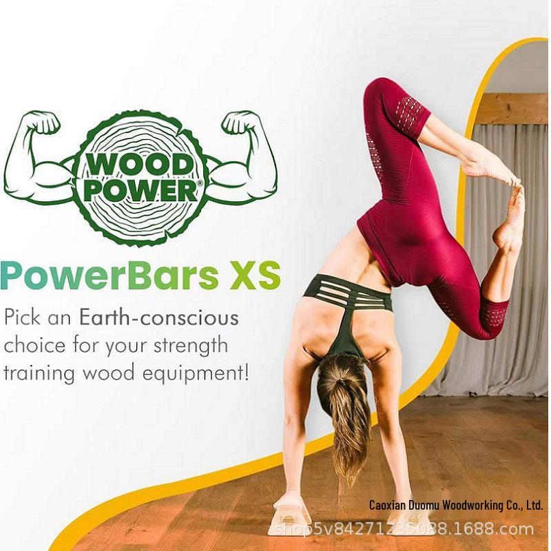 Wooden Kettlebell Stand & Handstand Push-up Trainer Small: Pair of 25cm stands