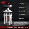 50Pcs Spray Gun Paint Mixing Cup, 350ML Disposable Paint Cup with Spray Gun Cup Adapter, H/O Quick Cup, No-clean Pot with Scale
