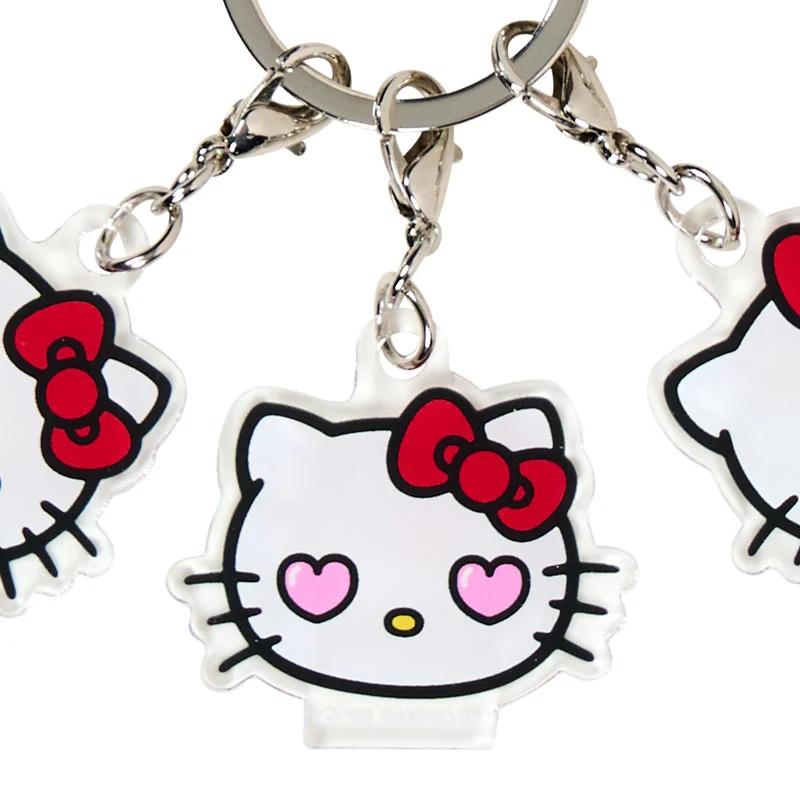 Sanrio Hello Kitty 4-Piece Acrylic Key Chain ( Face ) NEW Sanrio Characters