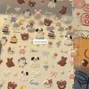 3D Cute Cartoon Animal & Bowknot Nail Art Stickers