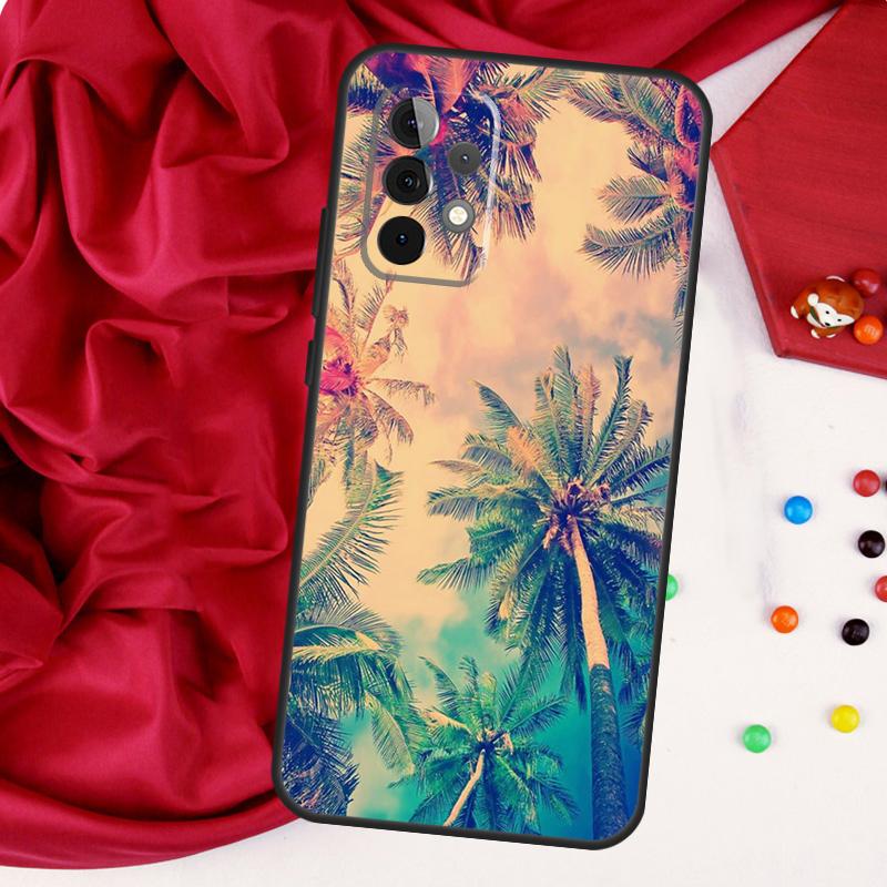 sunset palm trees For Samsung Galaxy A15 A55 A53 A33 A35 A22 A32 A52 A54 A34 A14 A56 A36 A26 A16 A05 A06 Case