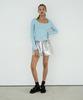 Bante Basic U-Neck T-Shirt In Baby Sky Blue