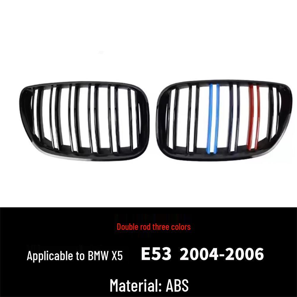 Compatible with 1999-2006 BMW X5 E53 Front Bumper Dual Kidney Vent Grille